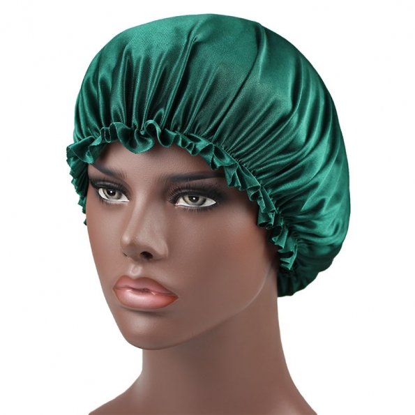 Silky Bonnet Dark Green