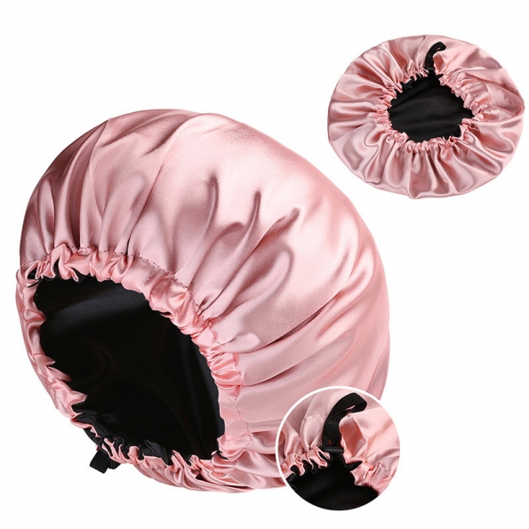 Satin Bonnet Mix Colors Pink And Black