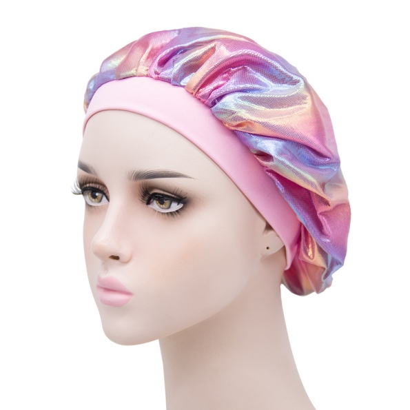 Shiny Silk Bonnet Pink