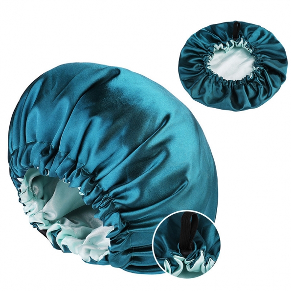 Satin Bonnet Mix Colors Green And White