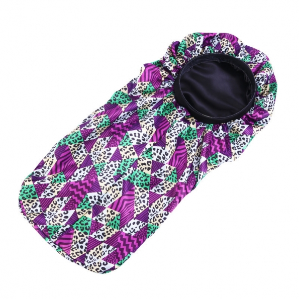 Braid Bonnet Print Pattern Purple