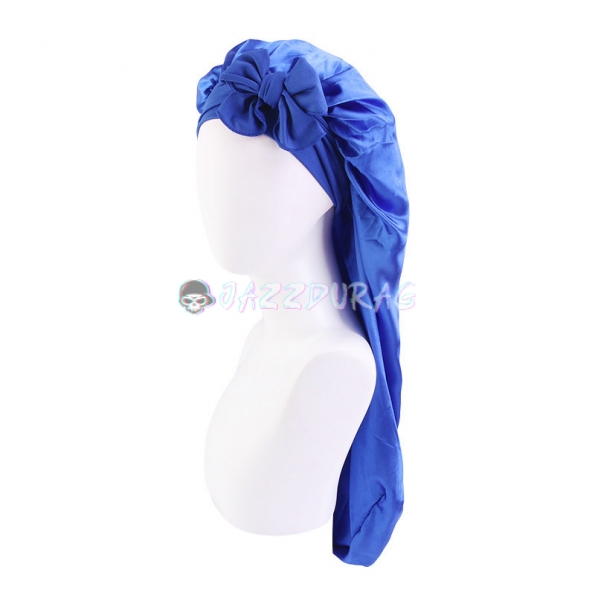 Braid Bonnet Bow Blue