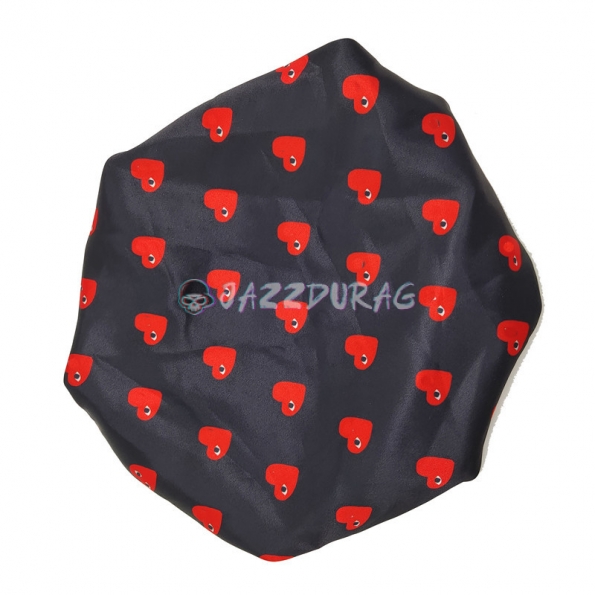 Designer Bonnet Style 4 Black Red Heart Eyes