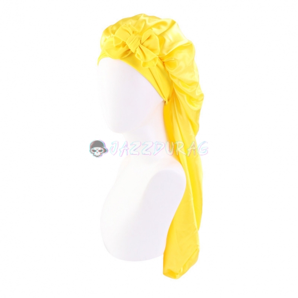 Braid Bonnet Bow Yellow