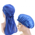 Royal Blue Silk Durag & Bonnet Set