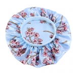 Hair Bonnet Flower Print Blue