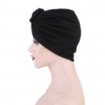 Turbans For Women Solid Color Black