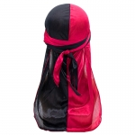 Silk Durag Black Red Mixed Colors