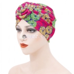 Turbans For Women Printing Red