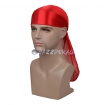 Silk Durag Solid Color Red Print