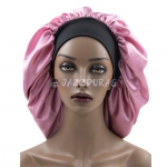 Silk Bonnet for Women Solid Pink