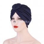 Turbans For Women Solid Color Dark Blue