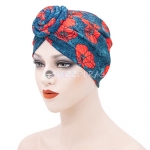 Turbans For Women Printing Blue