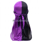 Silk Durag Purple Black Mixed Colors