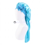 Braid Bonnet Bow Light Blue