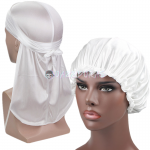 White Silk Durag and Bonnet Set