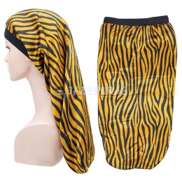 Braid Bonnet Zebra Pattern Yellow