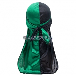 Silk Durag Green Black Mixed Colors