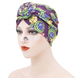 Turbans For Women Printing Purple