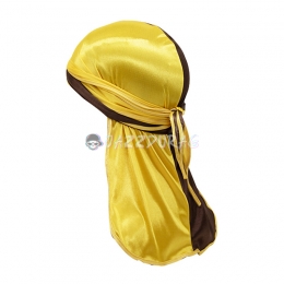 Silk Durag Jaune Finitions Noir