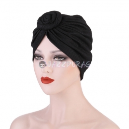 Turbans For Women Solid Color Black