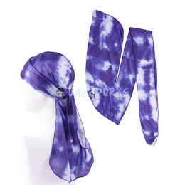 Silk Durag Tie Dye Navy