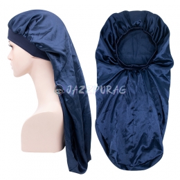 Braid Bonnet Solid Color Pattern Blue