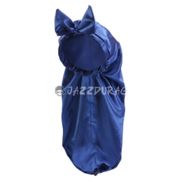 Braid Bonnet Bow Solid Color Blue