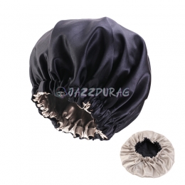 Satin Bonnet Mix Colors Black And White