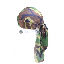 Silk Durag Army Green Camouflage