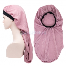 Braid Bonnet Solid Color Pattern Pink