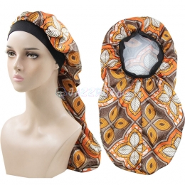 Braid Bonnet Feuilles Orange Impression