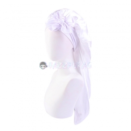 Braid Bonnet Bow White