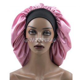 Bonnet en Soie Rose Femme