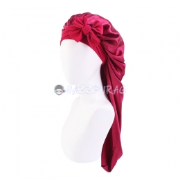 Braid Bonnet Bow  Red
