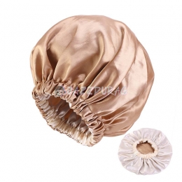 Satin Bonnet Mix Colors Khaki And White