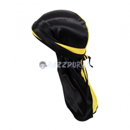 Silk Durag Noir et Jaune