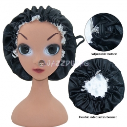 Kids Bonnet Solid Color Black