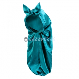 Braid Bonnet Bow Solid Color Green