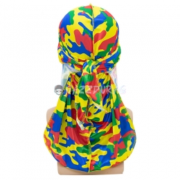 Silk Durag Camo Pattern Colorful