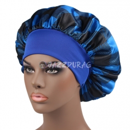 Wide Band Tartan Bonnet Royal Blue