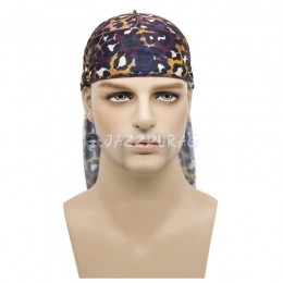 Silk Durag Leopard Purple