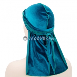 Durag Velours Couleur Unie Bleu Marine