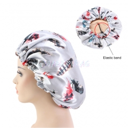 Double Sided Satin Bonnet Gray
