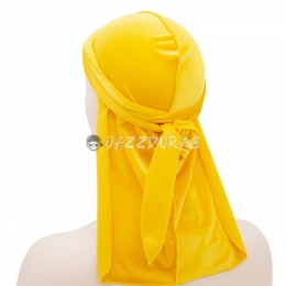Durag Velours Mastic Couleur Unie Jaune