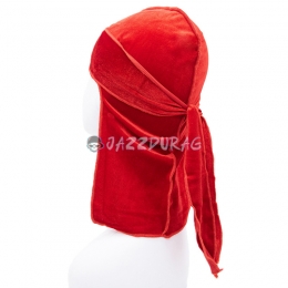 Durag Velours Enfant Couleur Unie Rouge