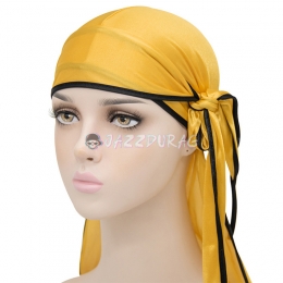 Silk Durag Edge Banding Yellow