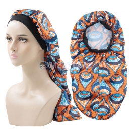 Braid Bonnet Orange Eyes Printing