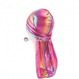 Kids Shiny Silky Durag Rose Pink