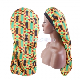 Braid Bonnet Print Pattern Yellow